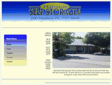 Tablet Screenshot of harrisonselfstoragetoo.com